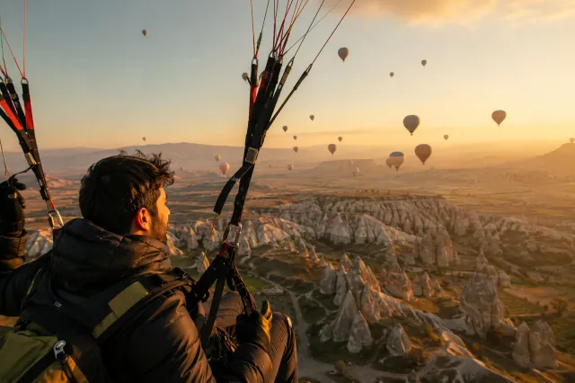 Paragliding in Cappadocia