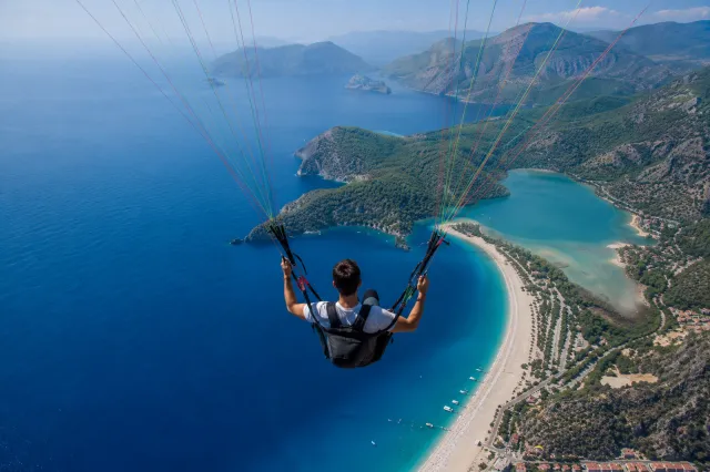 Paragliding over Oludeniz, Fethiye